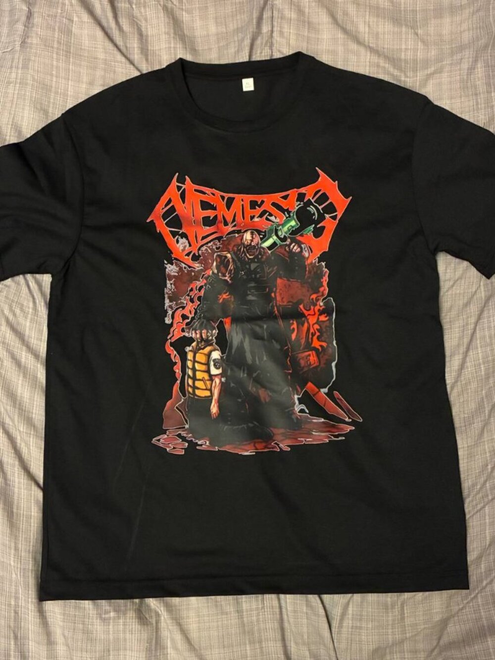 Resident Biohazard Evil Nemesis Head Reconstruction T-Shirt Metal Shirt - New